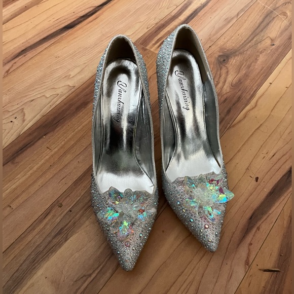 Cinderella Pumps Bridal Wedding Party holiday Shoes - Picture 10 of 13
